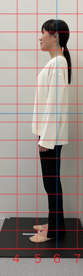 30代女性の5回目の立ち姿勢